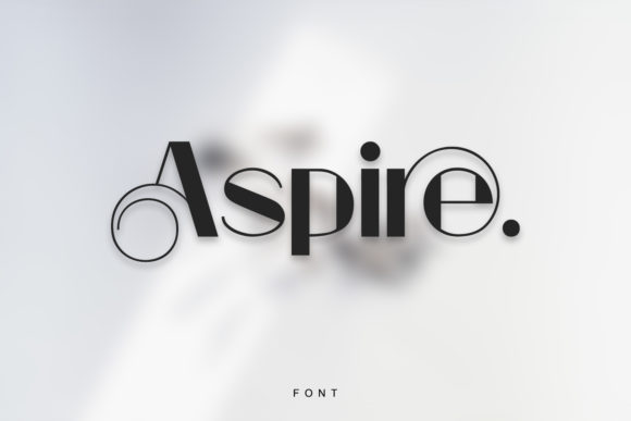 Aspire: A Modern Display Font for Editorial Design