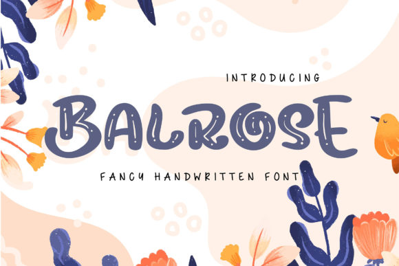 Balrose: A Playful Display Font for Editorial Design