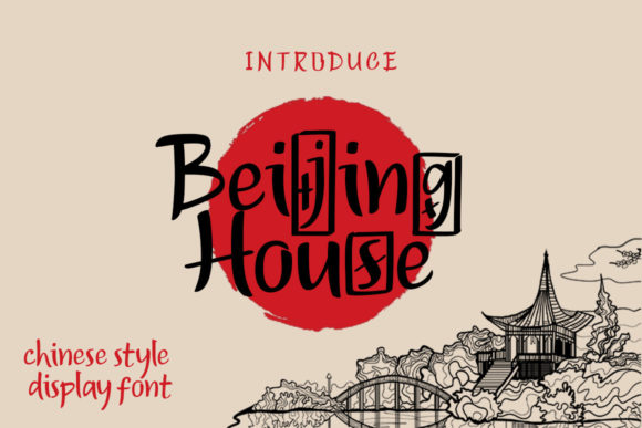 Beijing House: A Unique Display Font for Editorial Design