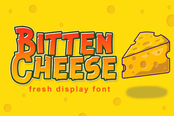 Bitten Cheese: A Cute Display Font for Crafters