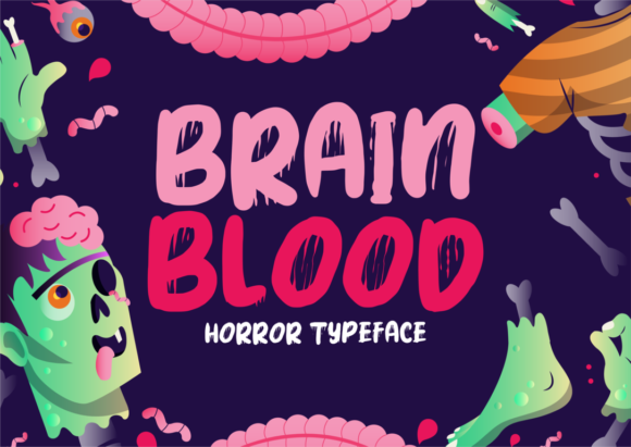 Blood Brain: The Ultimate Spooky Display Font for Marketers