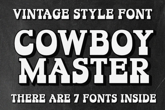Cowboy Master: A Bold Western Display Font for Business