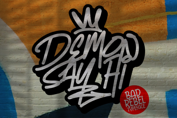 Demon Say Hi: A Bold Display Font for Web Design