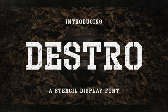 Destro: A Bold Display Font for Your Brand