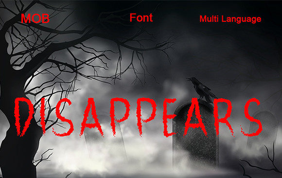 Disappears: A Bold Display Font for Campaigns