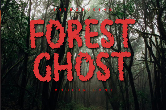 Forest Ghost: A Spooky Display Font for Halloween Campaigns
