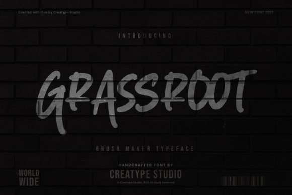 Grassroot: A Street Art Display Font for Bold Editorial Design