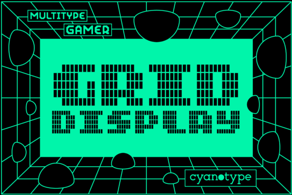 Grid: A Unique Pixelated Display Font for Branding