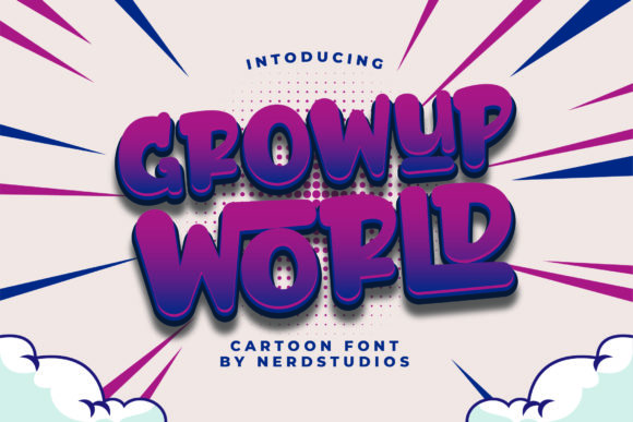Growup World: A Playful Display Font for Makers
