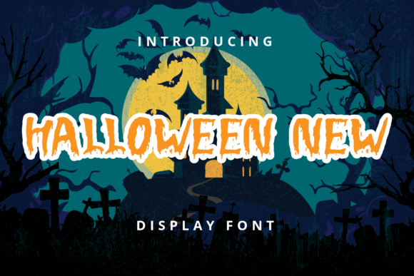 Halloween New: A Spooky Display Font for Branding