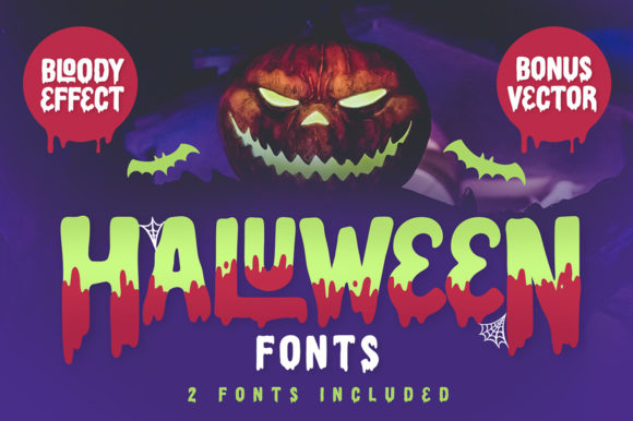 Haluween: A Creepy Display Font for Bold Branding