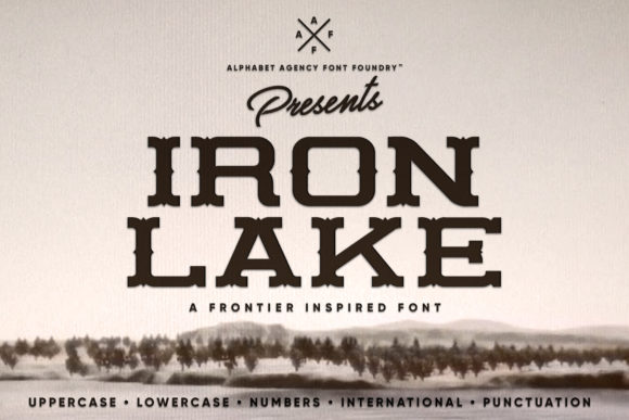 Iron Lake: A Bold Western Display Font for Editors