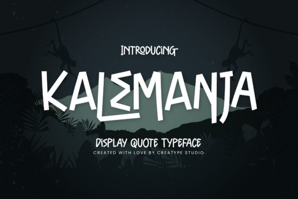 Kalemanja: A Quirky Display Font for Bold Editorial Design