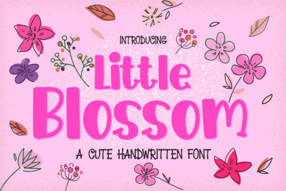 Little Blossom: A Whimsical Display Font for Web Design