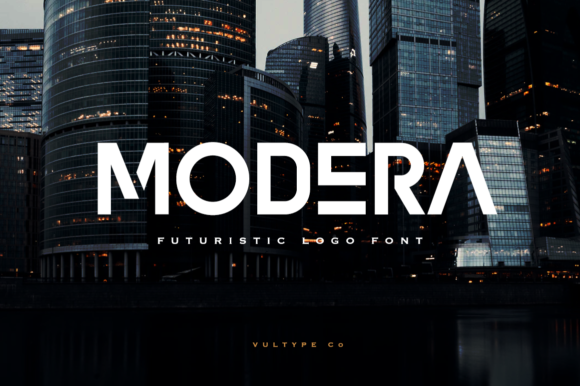 Modera: A Bold Display Font for Creative Makers