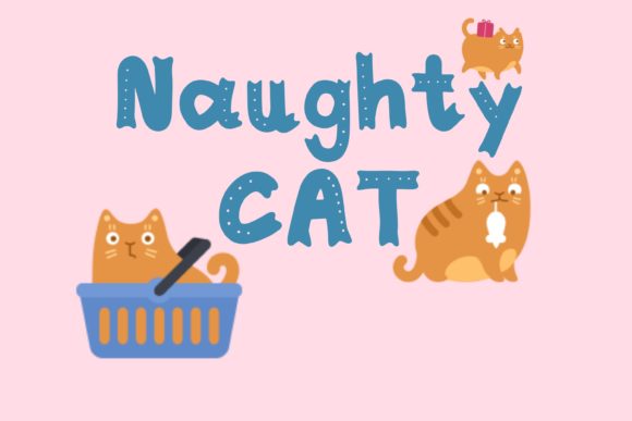 Naughty Cat: A Fun Display Font for Web Design