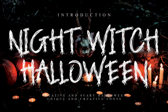 Night Witch Halloween: A Spooky Display Font for Branding