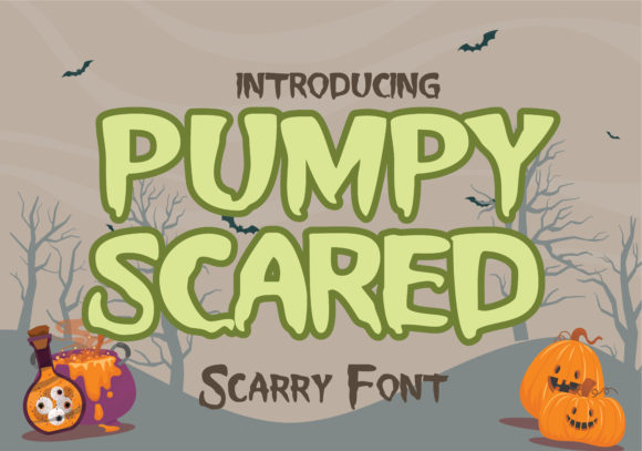 Pumpy Scared: A Spooky Display Font for Crafters