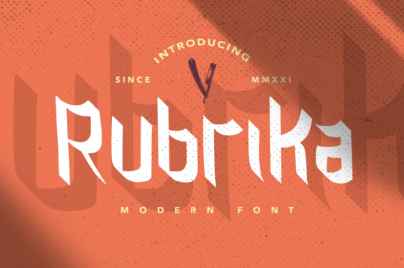 Rubrika: A Modern Display Font for Bold Marketing
