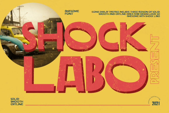 Shock Labo: A Bold Display Font for Campaigns