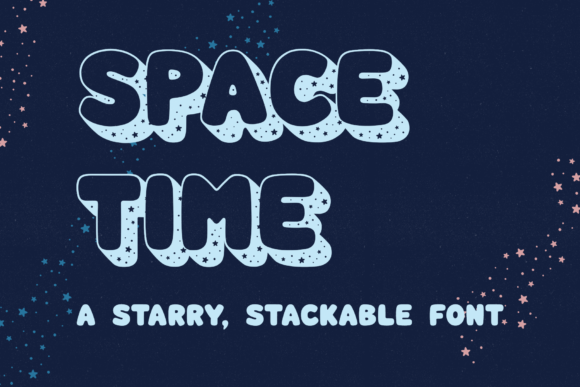 Space Time: A Starry Display Font for Marketers