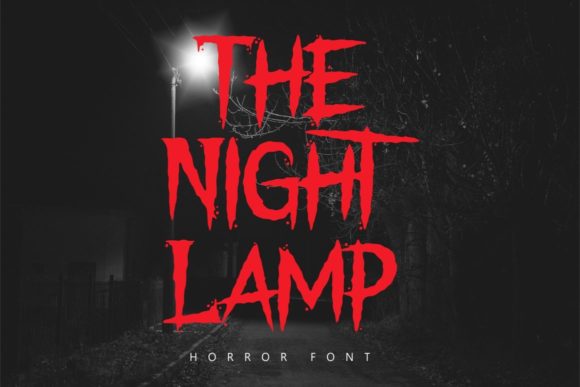 The Night Lamp: A Horror Display Font for Branding