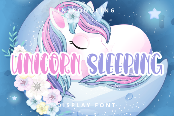 Unicorn Sleeping: A Playful Display Font for Your Brand