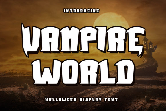 Vampire World: A Bold Display Font for Brand Identity