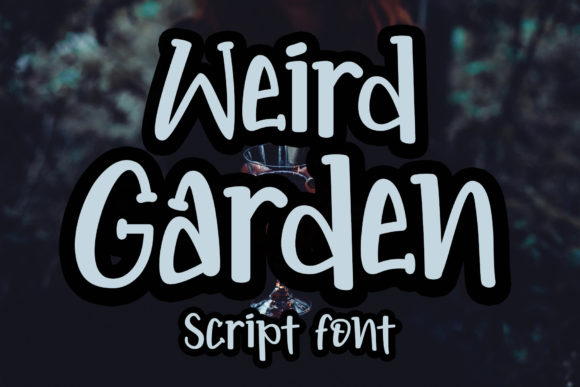 Weird Garden: A Spooky Display Font for Makers